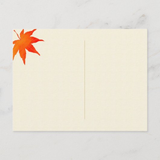 Chocolade Bruin Maple Leaf Bruiloft Save the Date Aankondigingskaart (Achterkant)