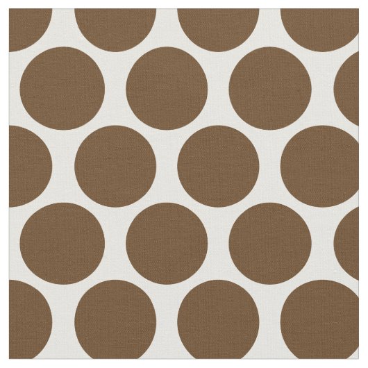 Chocolade bruin mod Stippen Stof (Close Up)
