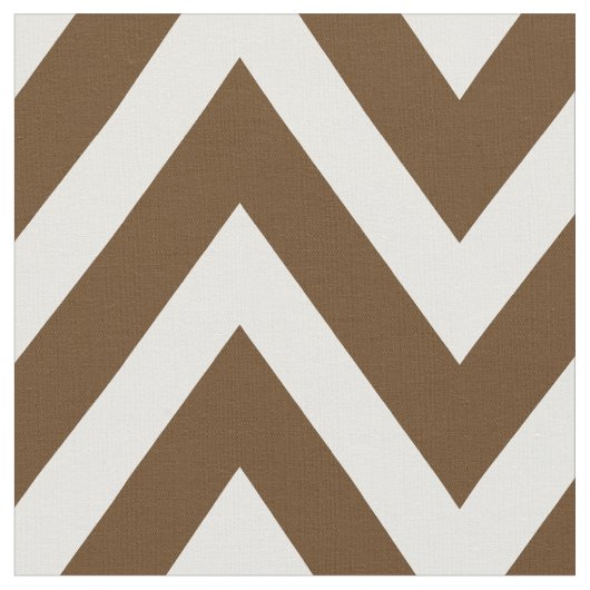 Chocolade bruin moderne chevron grote schaal stof (Close Up)