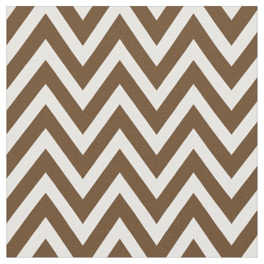 Chocolade Bruin Moderne Chevron Stripes Stof (Close Up)