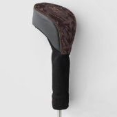 Chocolade Bruin & Roze Goud Abstract Golfpatroon Golfheadcover (Schuin)