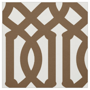 Chocolade Bruin Trellis Grote Schaal Stof