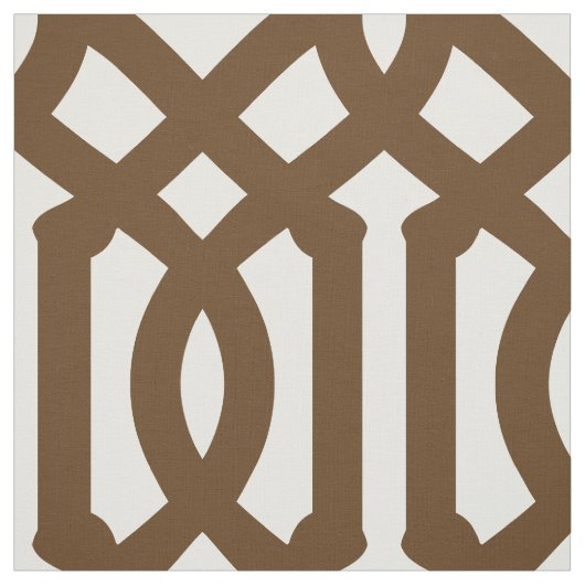 Chocolade Bruin Trellis Grote Schaal Stof (Swatch)