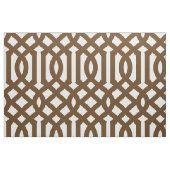 Chocolade Bruin Trellis Grote Schaal Stof (Fat Quarter)