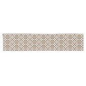 Chocolade bruin Trellis Korte Tafelloper (Horizontaal)