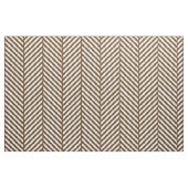 Chocolade bruin visgraat grote schaal stof (Fat Quarter)