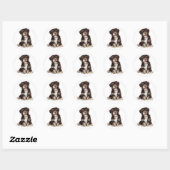 Chocolade Bruin & Wit Havanese Puppy Dog Sticker (Vel)