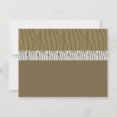 Chocolade Bruine Bruiloft Uitnodiging (Achterkant)