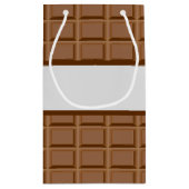 Chocolade-bruine chocoladeklaver, gevlekt klein cadeauzakje (Achterkant)