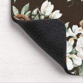 Chocolade Bruine Crème Bloemen Muismat (Hoek)