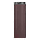 Chocolade Bruine Formele Moderne koffie Thermosbeker (Achterkant)