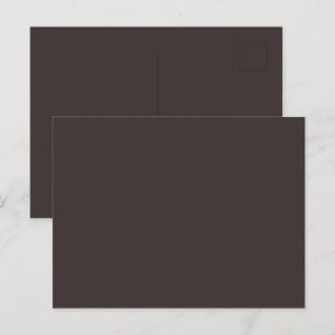Chocolade Bruine Glanzende Ansichtkaart voor Speci Briefkaart