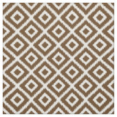 Chocolade bruine Ikat diamanten Stof (Swatch)