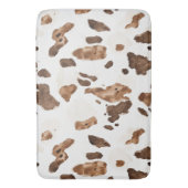 Chocolade Bruine Koe print Badmat (Voorkant Verticaal)