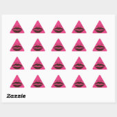 Chocolade Bruine Lipstick Print Roze Sticker (Vel)