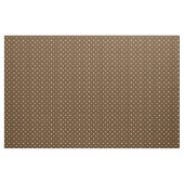 Chocolade bruine polka dot harten stof (Fat Quarter)