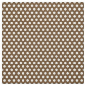 Chocolade bruine polka stippen stof (Swatch)