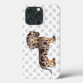 Chocolade & Bruine Schimmel Korthaar Dachshund & P Case-Mate iPhone Case (Achterkant)