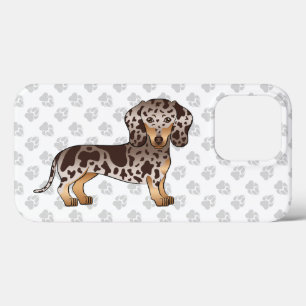 Chocolade & Bruine Schimmel Korthaar Dachshund & P Case-Mate iPhone Case