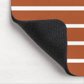Chocolade Bruine Strepen Design Muismat (Hoek)
