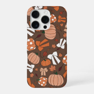 Chocolade Bruine Witte en Oranje Knuffel Pompoen S iPhone 16 Pro Hoesje