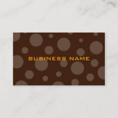 chocolade bubbel sinaas, verticale profielkaarten visitekaartje (Achterkant)