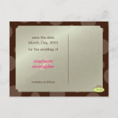 Chocolade bubbels/, Save the Date Foto briefkaarte Aankondigingskaart (Achterkant)