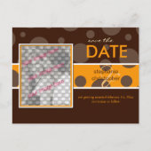 Chocolade bubbels / Save the Date Foto briefkaarte Aankondigingskaart (Voorkant)