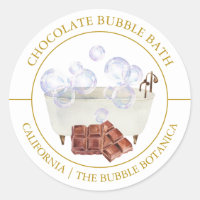 Chocolade Bubble Etiket