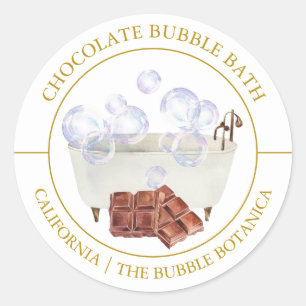 Chocolade Bubble Etiket
