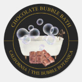 Chocolade Bubble Etiket (Voorkant)