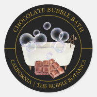 Chocolade Bubble Etiket