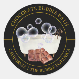 Chocolade Bubble Etiket