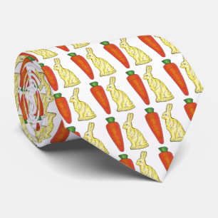Chocolade Bunnies Carrots Easter Bunny Rabbit Stro Stropdas