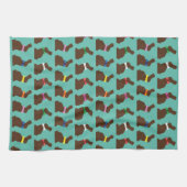 Chocolade Bunnies Kitchen Towel Theedoek (Horizontaal)