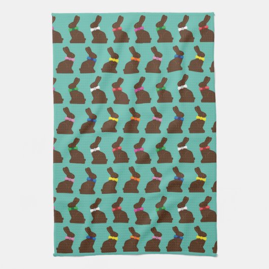 Chocolade Bunnies Kitchen Towel Theedoek (Verticaal)