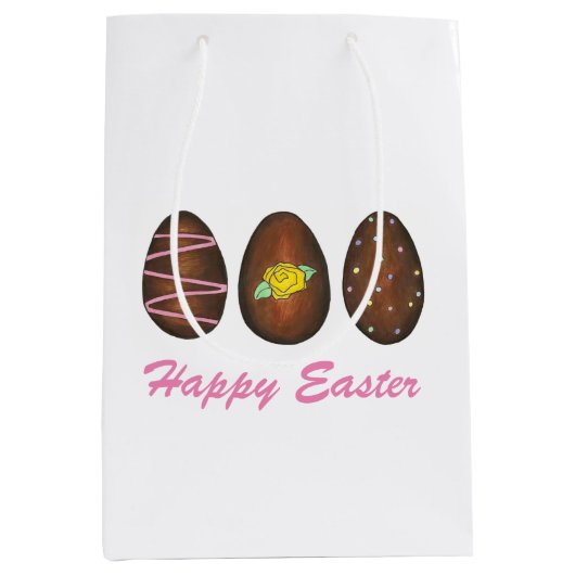 Chocolade Buttercrates Happy Easter Snoep Medium Cadeauzakje (Voorkant)