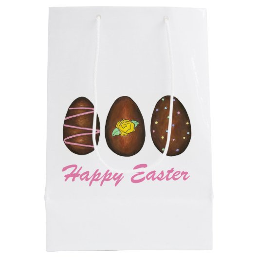 Chocolade Buttercrates Happy Easter Snoep Medium Cadeauzakje (Achterkant)
