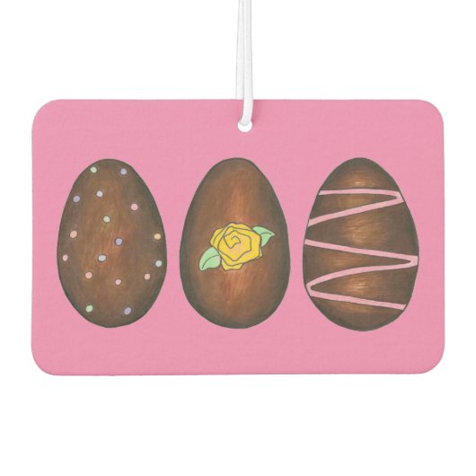 Chocolade Buttercrème Paaseieren Snoep Luchtverfrisser (Voorkant)