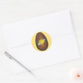 Chocolade Buttercrème Paaseieren Snoep Ronde Sticker (Envelop)