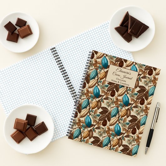 Chocolade Cacao Proeverij Journal Spiraal Notebook Notitieboek
