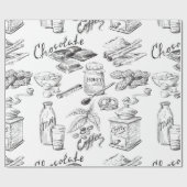 Chocolade Cadeaupapier (Vlak)