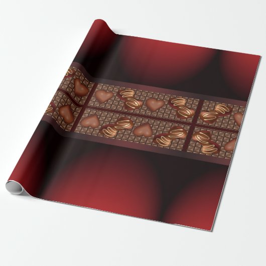 Chocolade Cadeaupapier (Uitgerold)