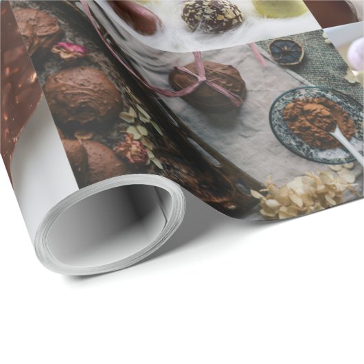 Chocolade Cadeaupapier (Rol Hoek)