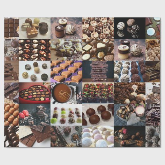 Chocolade Cadeaupapier (Vlak)