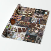 Chocolade Cadeaupapier (Uitgerold)