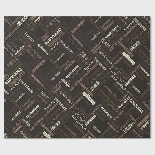 Chocolade Cadeaupapier (Vlak)