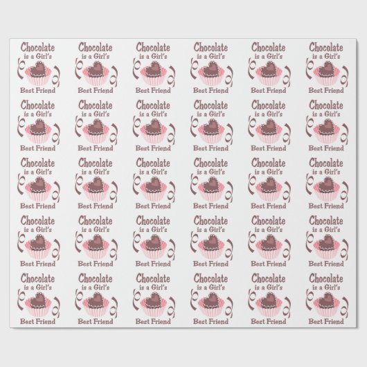 Chocolade Cadeaupapier (Vlak)