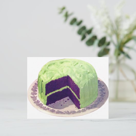 Chocolade Cake 1951 Briefkaart (Staand voorkant)