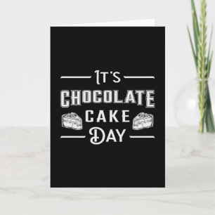 Chocolade Cake Dag Cocoa Snoepgoed Zoete Cadeau Id Kaart